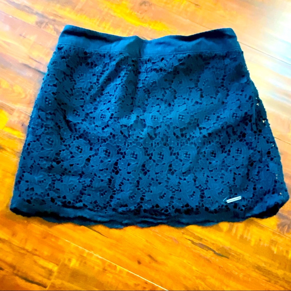 3/$24 Abercrombie dark blue lace Skirt